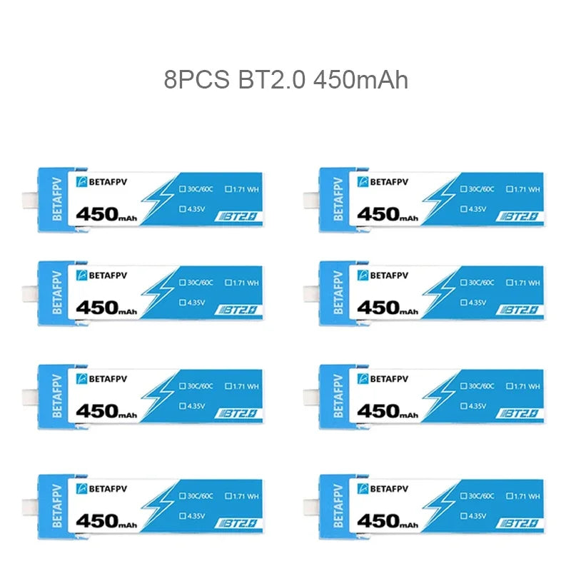 BETAFPV RC Battery BT2.0 450mAh 1S 30C BETAFPV FPV Kit Racing Drone Original FPV Lipo BT2.0 Connector Cetus X Pro - Image 4