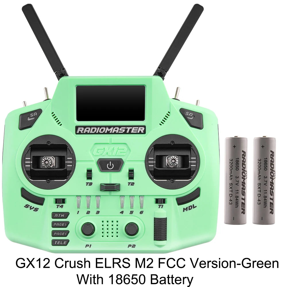 Radiomaster GX12 Crush 1000HZ 3D Digital CNC Hall Gimbal Dual Band Antenna emini XROSSBAND EXpressLRS Radio Controller - Image 20
