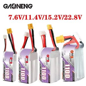 GNB 1100mAh 2S 3S 4S 6S 60C/120C HV Lipo Battery For FPV Long Racing Drone 4 Axis RC Quadcopter Drones Parts With XT30/XT60 Plug