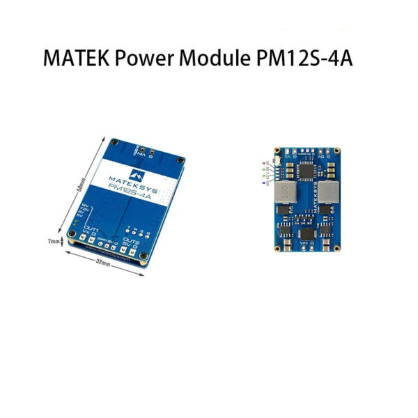 MATEK Mateksys Power Module PM12S-4A Independent step-down voltage regulator 9~55V DC-IN For RC Airplane RC Multicopter UBEC