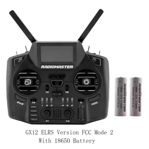 Hot Sale Radiomaster GX12 1000HZ 3D Digital CNC Hall Gimbal Dual Band Antenna Gemini XROSSBAND EXpressLRS Radio Controller - Image 8