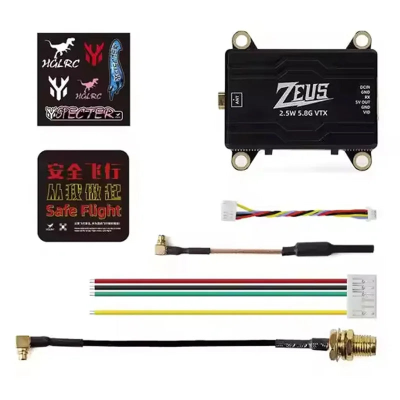 HGLRC Zeus 2.5W VTX 1.6W 350mW VTX 800mW VTX 40CH VTX 5.8G 2.4G Transmitter Built-in Microphone For RC FPV Racing Drone - Image 2