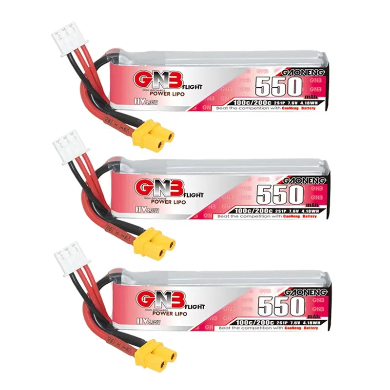 GNB HV 7.6V 550mAh 100C/200C Lipo Battery Tinyhawk For RC Helicopter Quadcopter FPV Racing Drone Spare Parts 2S Battery - Image 9