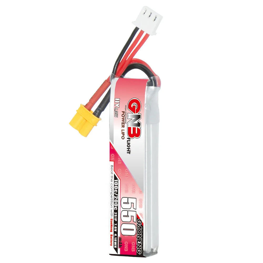 GNB HV 7.6V 550mAh 100C/200C Lipo Battery Tinyhawk For RC Helicopter Quadcopter FPV Racing Drone Spare Parts 2S Battery - Image 4