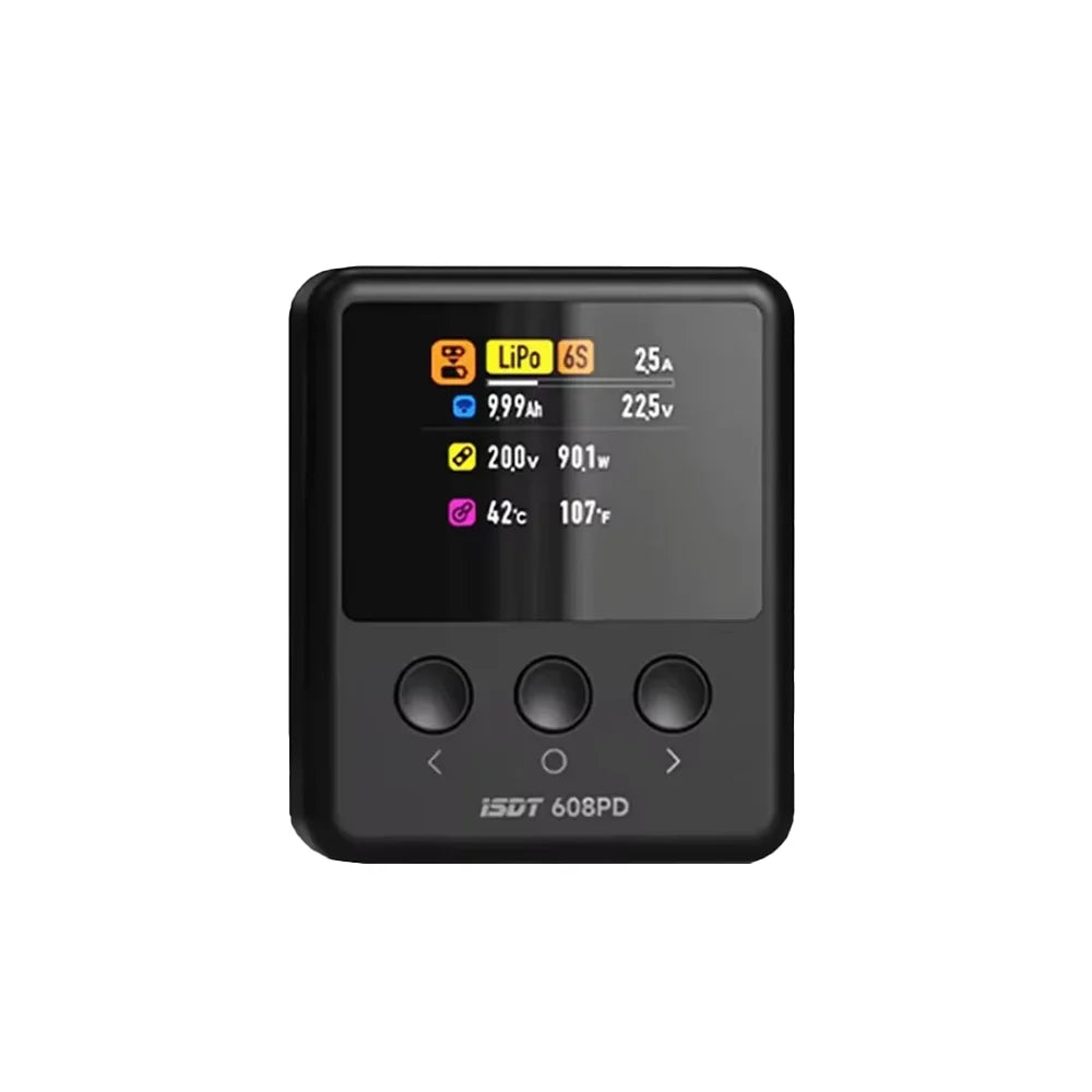 ISDT 608PD Lipo Balance Charger Discharger 240W/10A DC & 140W/5A PD Smart Digital Charger for LiPo/LiFe/LiHV RC Batteries - Image 2
