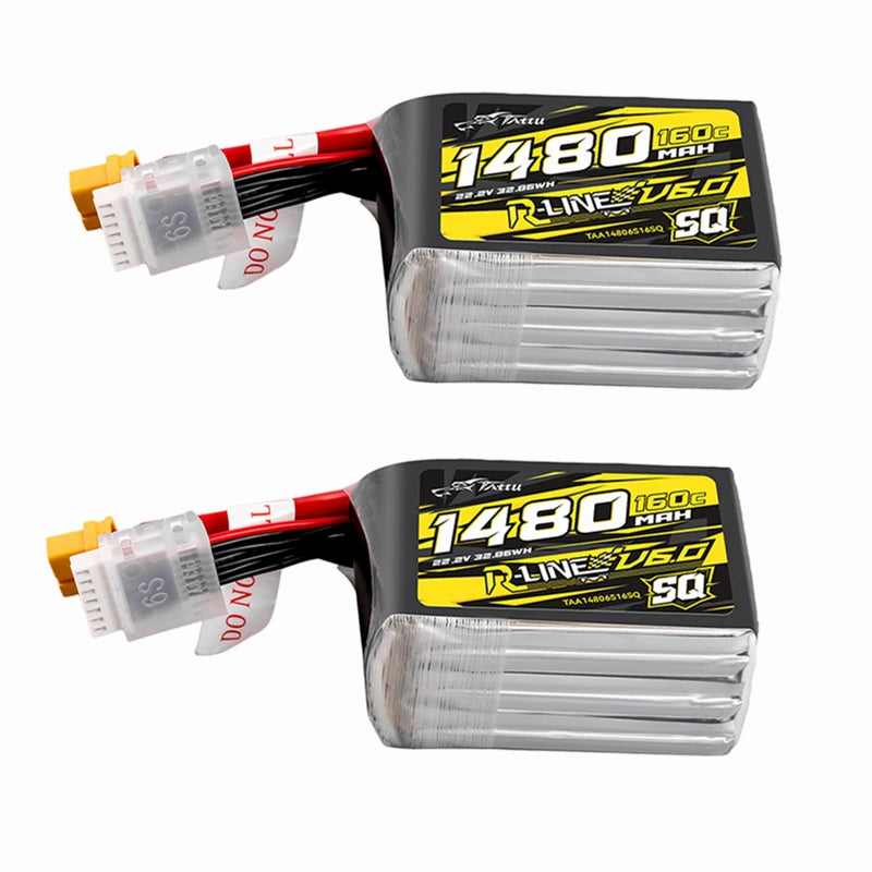 Tattu R-Line 6.0 1480mAh/1600mAh 6S 160C 22.2V Lipo Battery For RC Helicopter Quadcopter FPV Racing Drone with XT60 Plug - Image 11