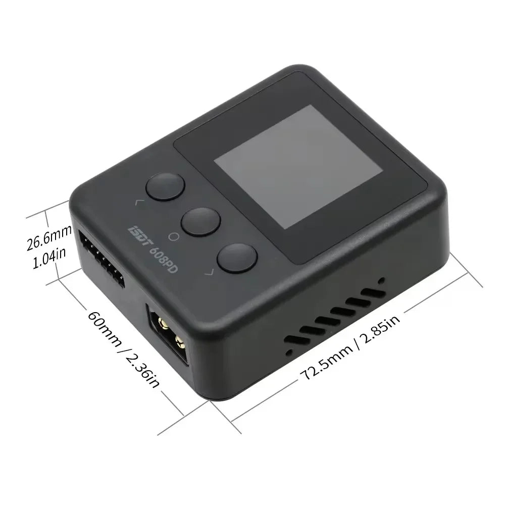 ISDT 608PD Lipo Balance Charger Discharger 240W/10A DC & 140W/5A PD Smart Digital Charger for LiPo/LiFe/LiHV RC Batteries - Image 6