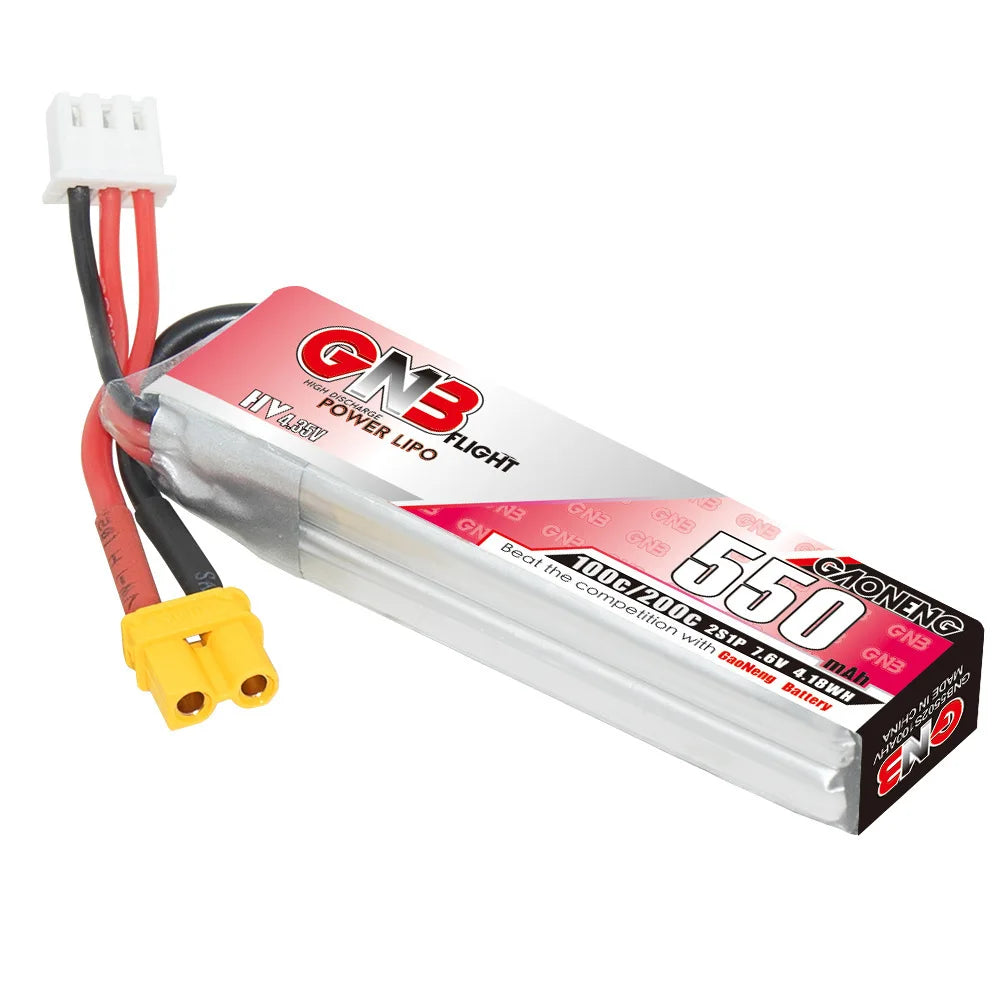 GNB HV 7.6V 550mAh 100C/200C Lipo Battery Tinyhawk For RC Helicopter Quadcopter FPV Racing Drone Spare Parts 2S Battery - Image 3