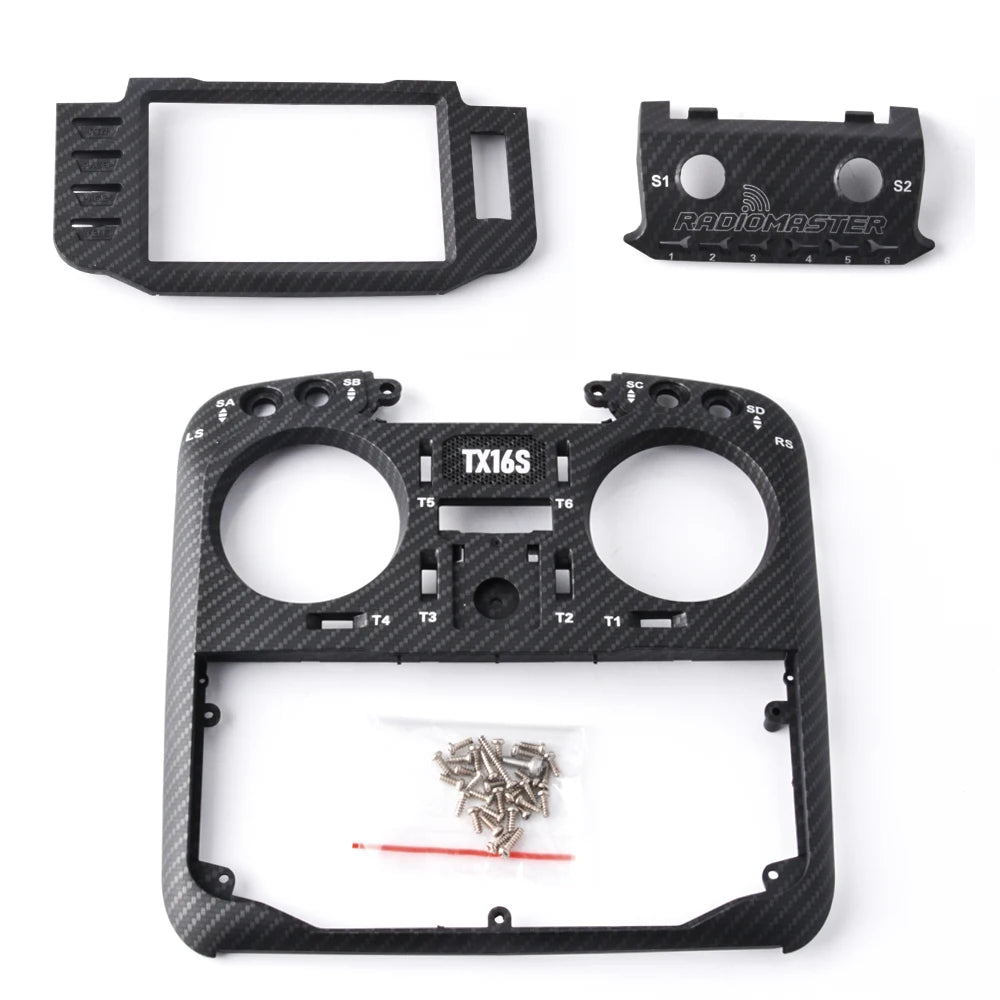 RadioMaster TX16S MKII V4.0 Transmitter Multi-color Cover Shell Spare Part Replacement Front Case - Carbon - Image 2