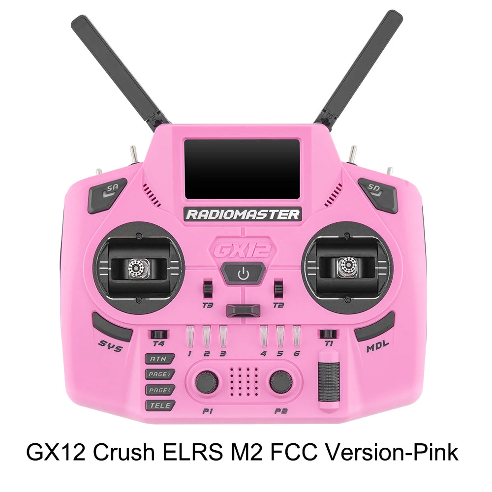 Radiomaster GX12 Crush 1000HZ 3D Digital CNC Hall Gimbal Dual Band Antenna emini XROSSBAND EXpressLRS Radio Controller - Image 9