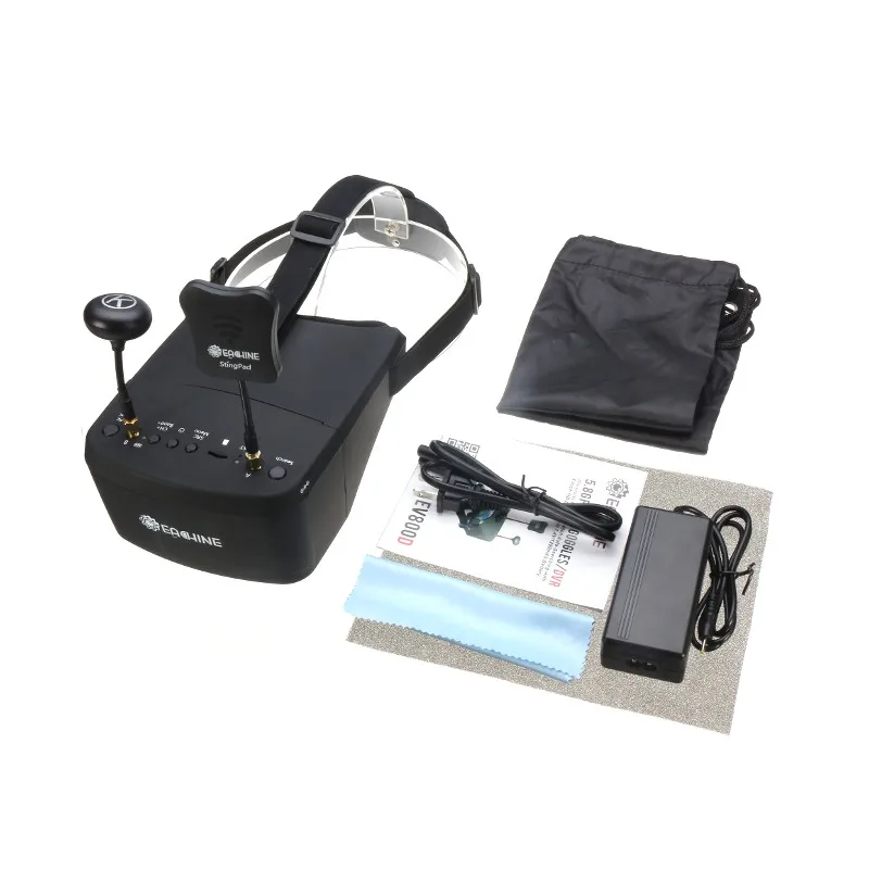 Eachine EV800D 5.8G 40CH 5 Inch 800*480 Video Headset HD DVR Diversity FPV Goggles With Battery For RC Model RC Drone Parts - Image 5