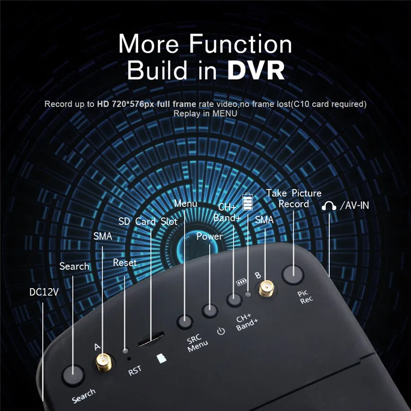 Eachine EV800D 5.8G 40CH 5 Inch 800*480 Video Headset HD DVR Diversity FPV Goggles With Battery For RC Model RC Drone Parts - Image 4
